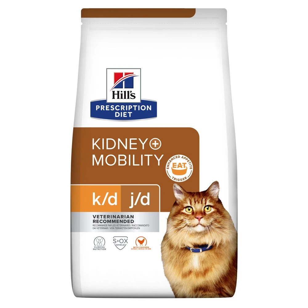 Hill's Prescription Diet K/d + Mobility Kattenvoer Met Kip 3kg 1 Hill's Prescription Diet K/d + Mobility Kattenvoer Met Kip 3kg