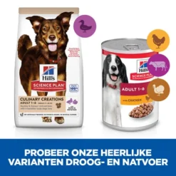 Hill's Science Plan Culinary Creations Eend En Aardappel Medium Hond 14kg -Blaf Miauw Verkoopwinkel 052742054735 4 NL