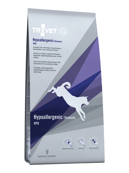 Trovet Vpd Hypoallergenic - Hondenvoer Met Hert - 3kg 1 Trovet Vpd Hypoallergenic - Hondenvoer Met Hert - 3kg
