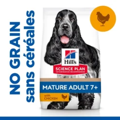 Hill's Science Plan Mature Adult No Grain - Kip - 14kg -Blaf Miauw Verkoopwinkel 52742037271 3 science plan chien mature medium no grain croquettes poulet