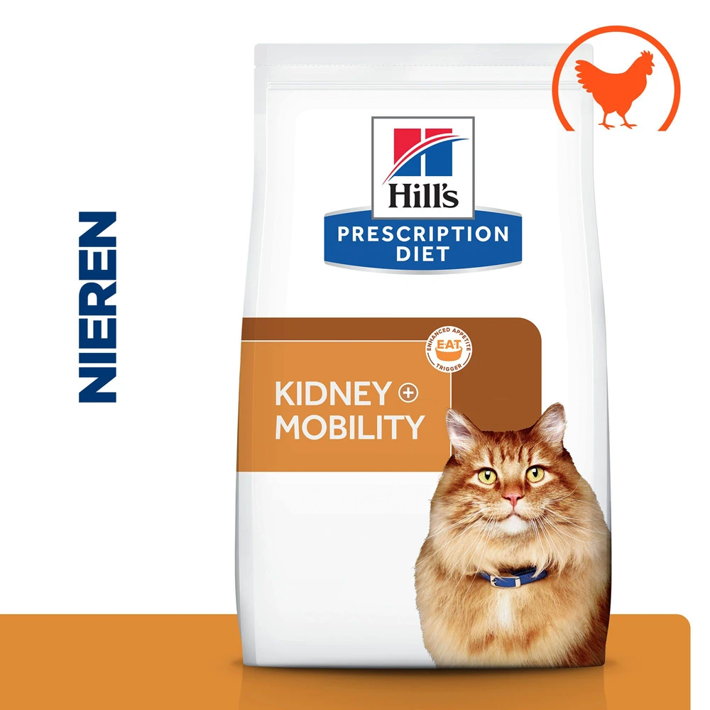 Hill's Prescription Diet K/d + Mobility Kattenvoer Met Kip 3kg 2 Hill's Prescription Diet K/d + Mobility Kattenvoer Met Kip 3kg - Afbeelding 2