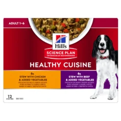 Hill's Science Plan Healthy Cuisine Hond Multipack Met Kip En Rund 12x90g
