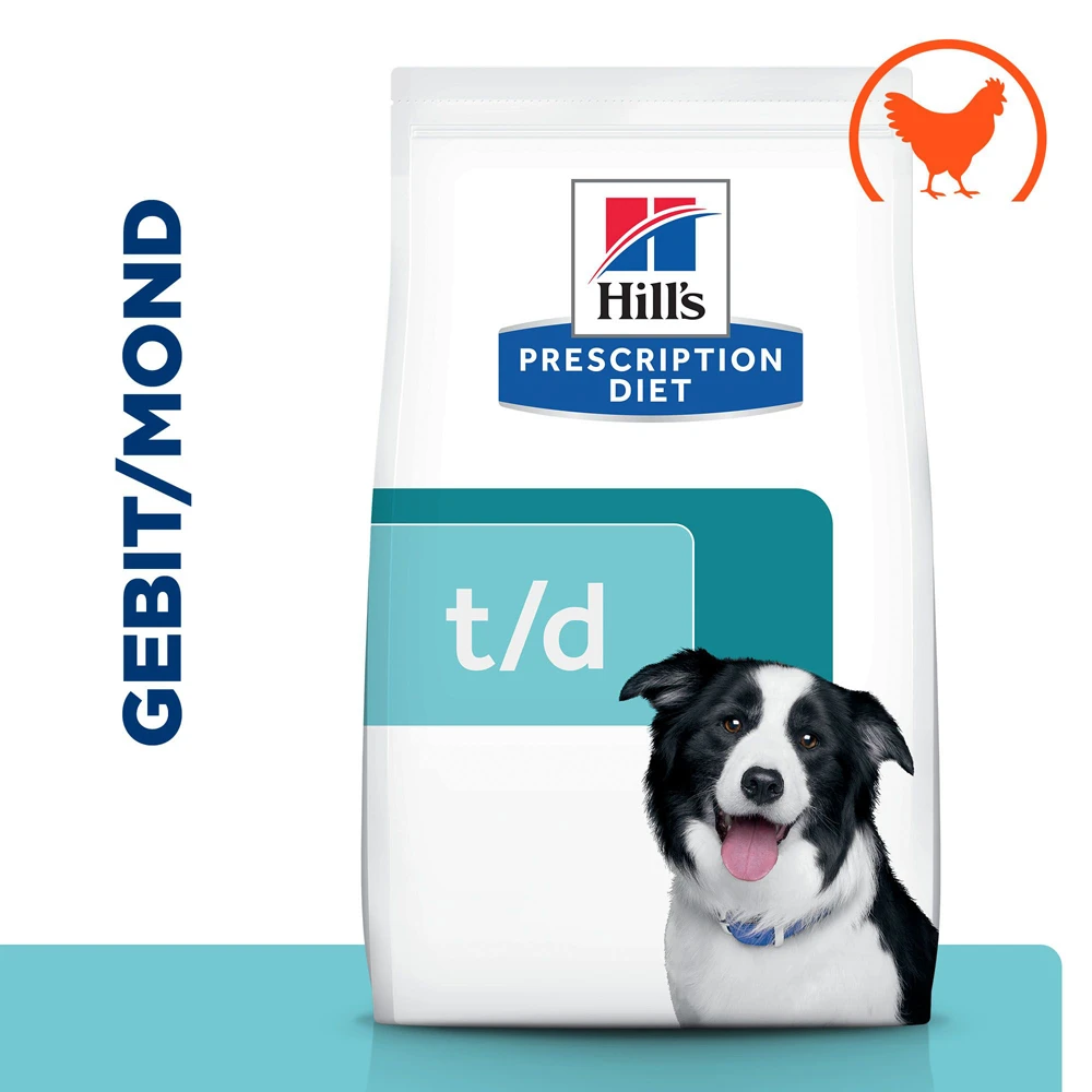 Hill's Prescription Diet T/d Dental Care Hondenvoer Met Kip 4kg 2 Hill's Prescription Diet T/d Dental Care Hondenvoer Met Kip 4kg - Afbeelding 2