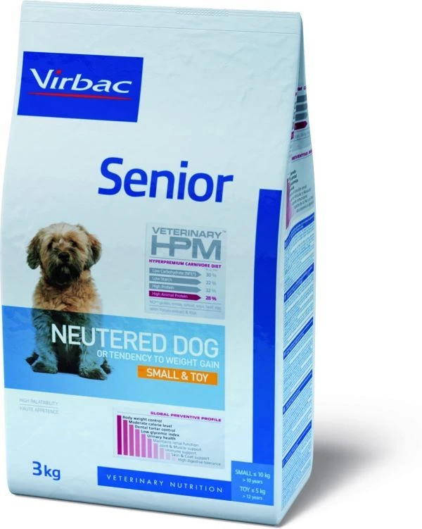 Virbac Veterinary Hpm Senior Small & Toy - Hondenvoer - 3kg 1 Virbac Veterinary Hpm Senior Small & Toy - Hondenvoer - 3kg