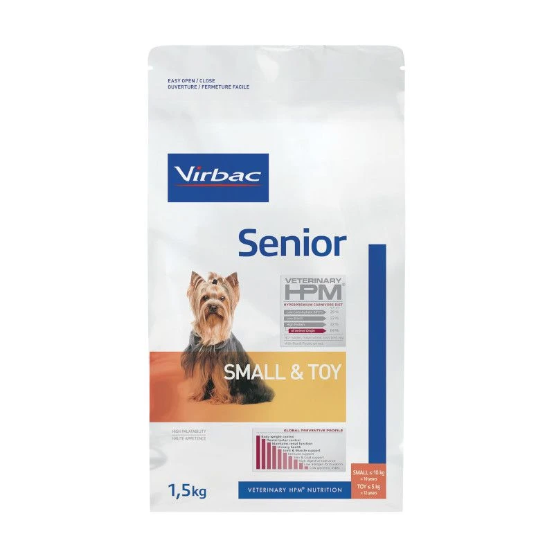 Virbac Veterinary Hpm Senior Small & Toy - Hondenvoer - 1,5kg 1 Virbac Veterinary Hpm Senior Small & Toy - Hondenvoer - 1,5kg