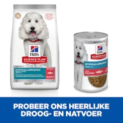 Hill's Science Plan Hypoallergenic Medium Hond Met Zalm 14kg -Blaf Miauw Verkoopwinkel Hills Science Plan Hypoallergenic Medium Hond 3 NL