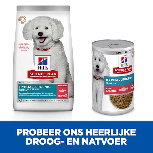 Hill's Science Plan Hypoallergenic Small & Mini Hond Met Zalm 6kg 4 Hill's Science Plan Hypoallergenic Small & Mini Hond Met Zalm 6kg - Afbeelding 4