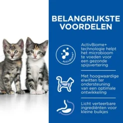 Hill's Science Plan Kitten Perfect Digestion Met Kip En Bruine Rijst Kattenvoer 10kg -Blaf Miauw Verkoopwinkel Hills Science Plan Kitten Perfect Digestion 3 NL
