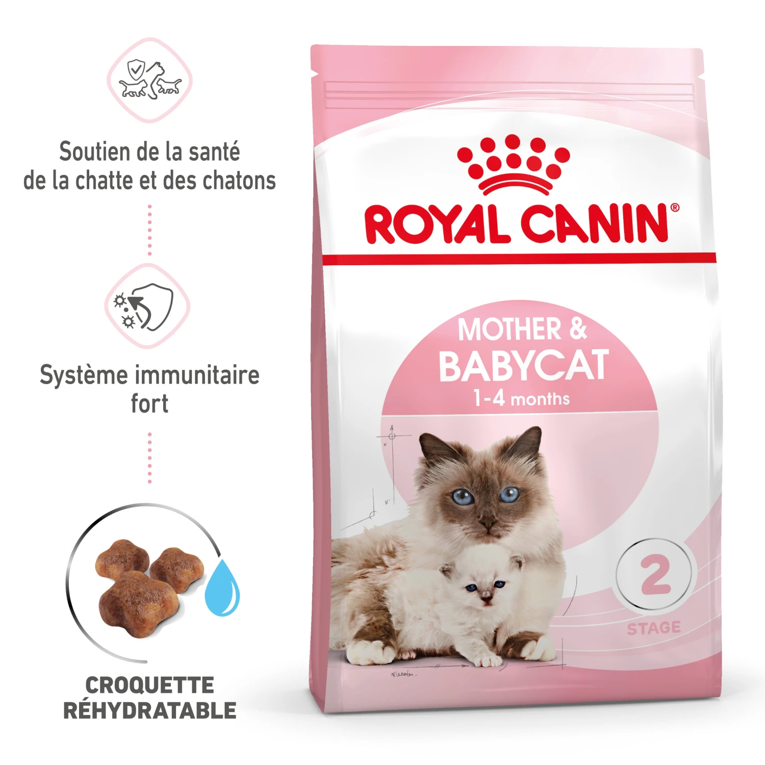 Royal Canin Mother & Babycat 2kg 2 Royal Canin Mother & Babycat 2kg - Afbeelding 2
