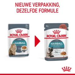 Royal Canin Hairball Care Natvoer In Gravy Kattenvoer 48x85g -Blaf Miauw Verkoopwinkel Royal Canin Hairball Care Gravy Kat NL 05