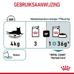 Royal Canin Hairball Care Natvoer In Gravy Kattenvoer 48x85g -Blaf Miauw Verkoopwinkel Royal Canin Hairball Care Gravy Kat NL 10