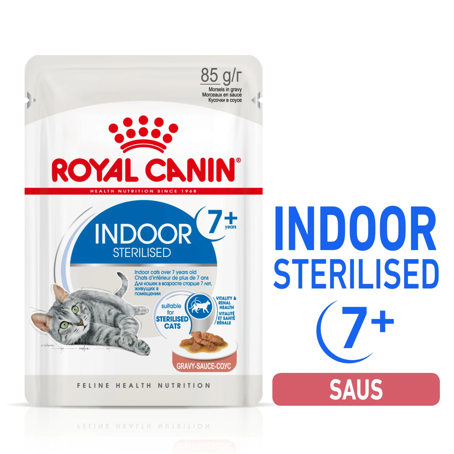 Royal Canin Indoor Sterilised 7+ In Gravy Kattenvoer 12x85g - Afbeelding 2