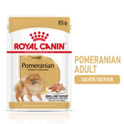 Royal Canin Pomeranian Adult Hondenvoer 12x85g -Blaf Miauw Verkoopwinkel Royal Canin Pomeranian Natvoer NL 1