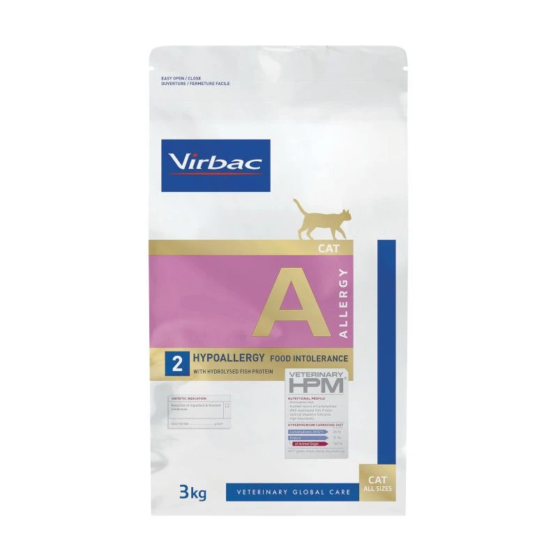 Virbac Hpm A2 Hypoallergy Met Vis Voor Katten 3kg 1 Virbac Hpm A2 Hypoallergy Met Vis Voor Katten 3kg