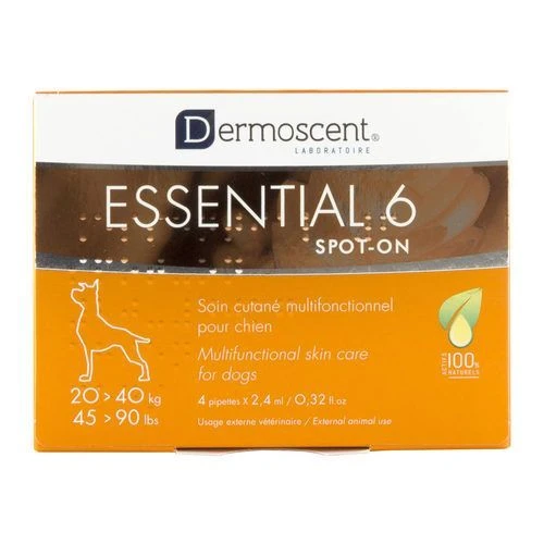 Dermoscent Essential 6 Spot-On Hond 20-40kg 4Pip 1 Dermoscent Essential 6 Spot-On Hond 20-40kg 4Pip