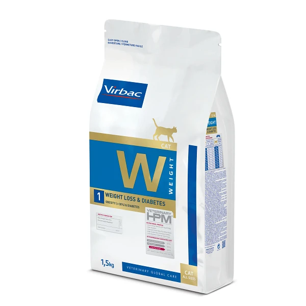 Virbac HPM Weight Loss & Diabetes W1 - Kattenvoer - 7kg 2 Virbac HPM Weight Loss & Diabetes W1 - Kattenvoer - 7kg - Afbeelding 2