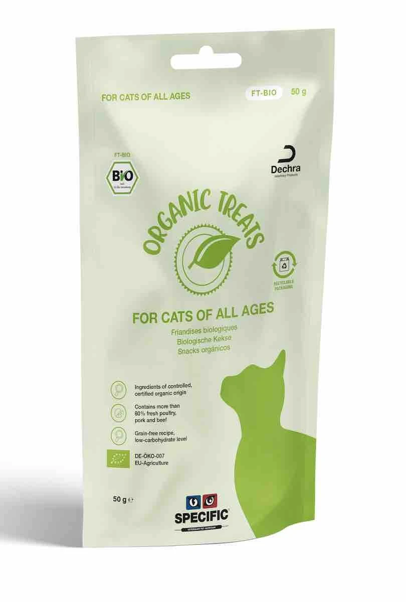 SPECIFIC BIO Organic Treats Voor Katten 8x50g 1 SPECIFIC BIO Organic Treats Voor Katten 8x50g